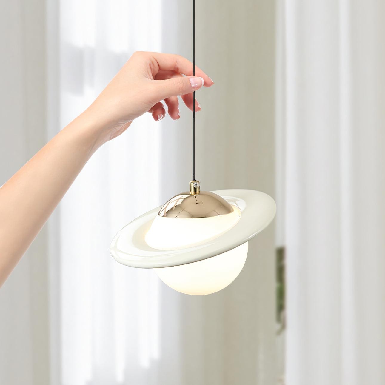 Romantic Saturn Planet Pendant Lamp for Bedroom M415