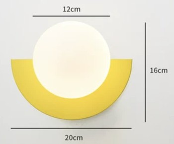 Colourful Ambient Wall Sconce - Decorative Indoor Light Fixture S149