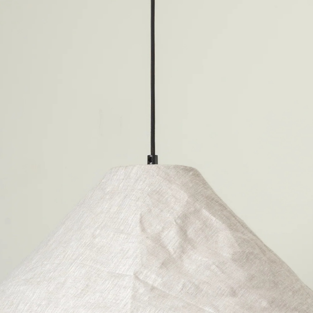 Zalen Foldable Woven Pendant Light - Modern Fabric for Entryway T650
