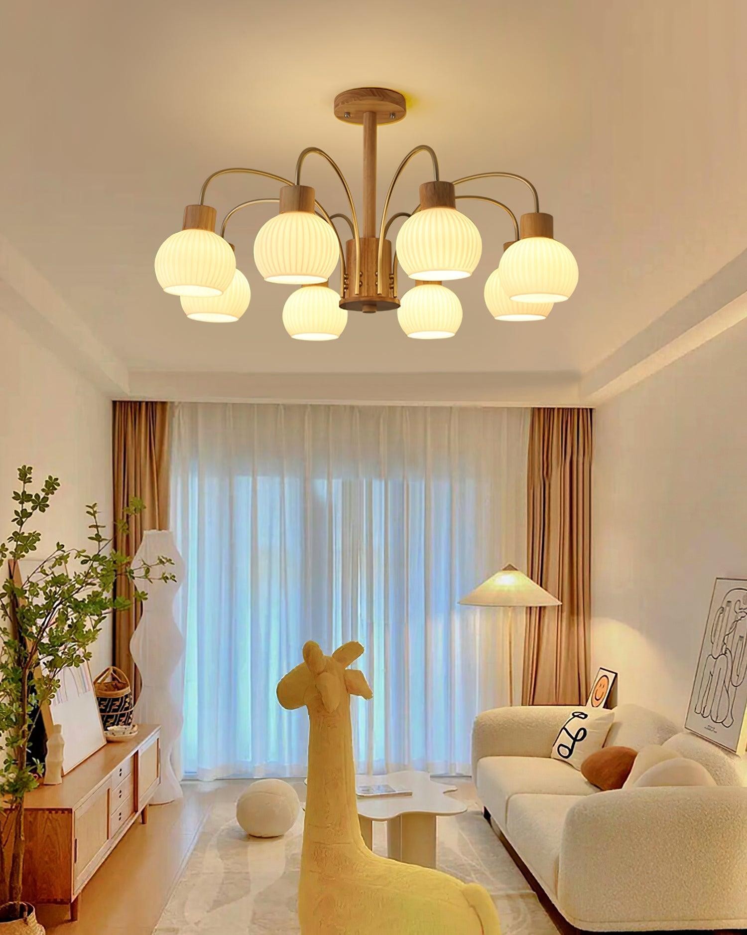 Wabi-sabi Wooden Chandelier M459
