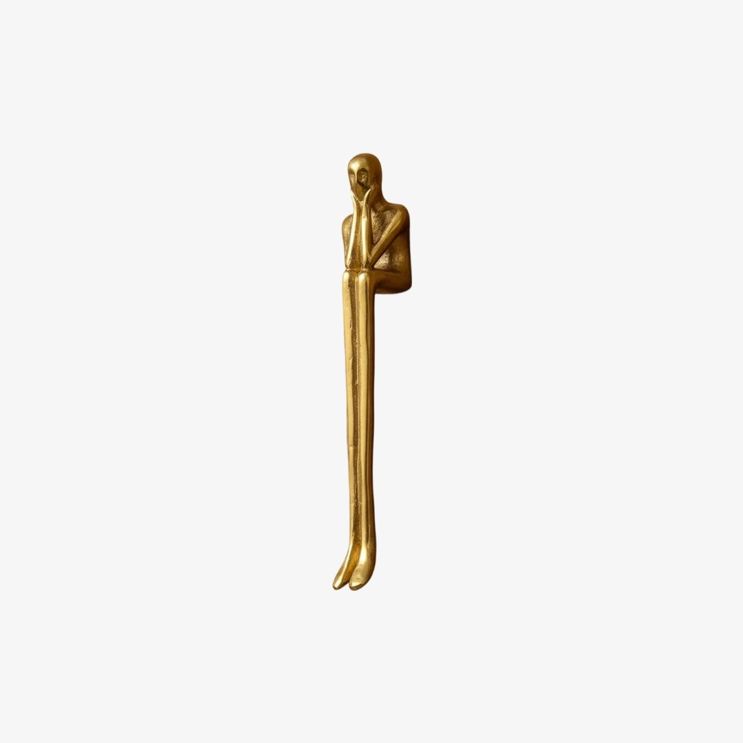 Verlitho Sculptural Metal Handle – Contemporary Drawer Pull Decor T1188