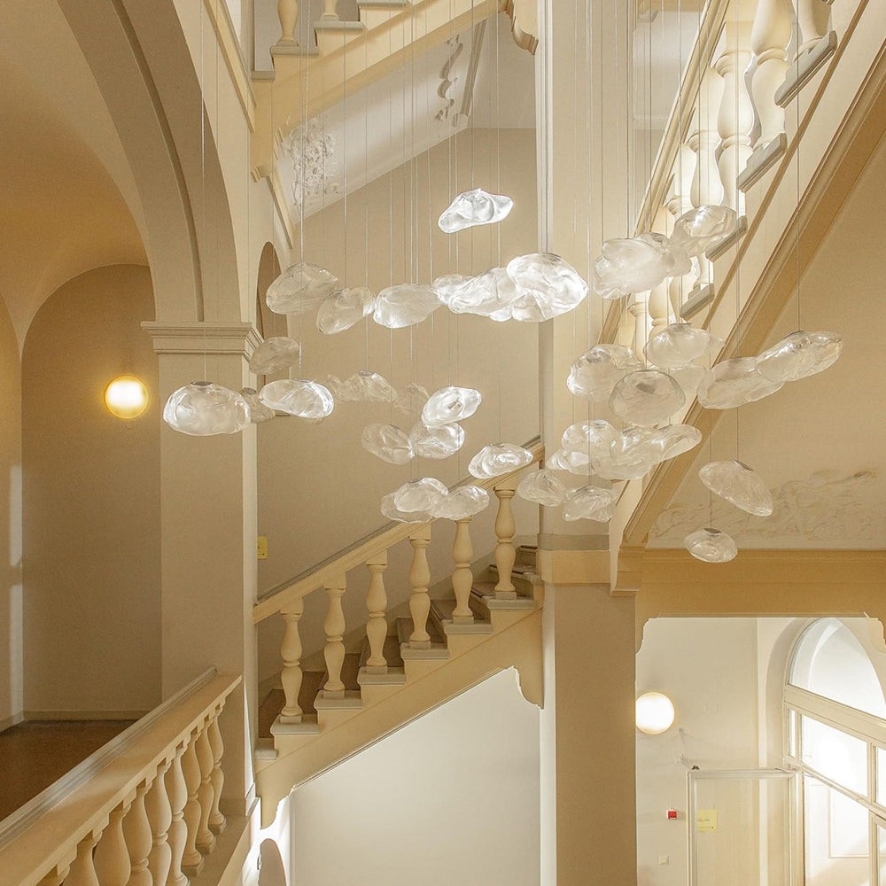 Multi-Head Irregular Glass Bubble Chandelier M79