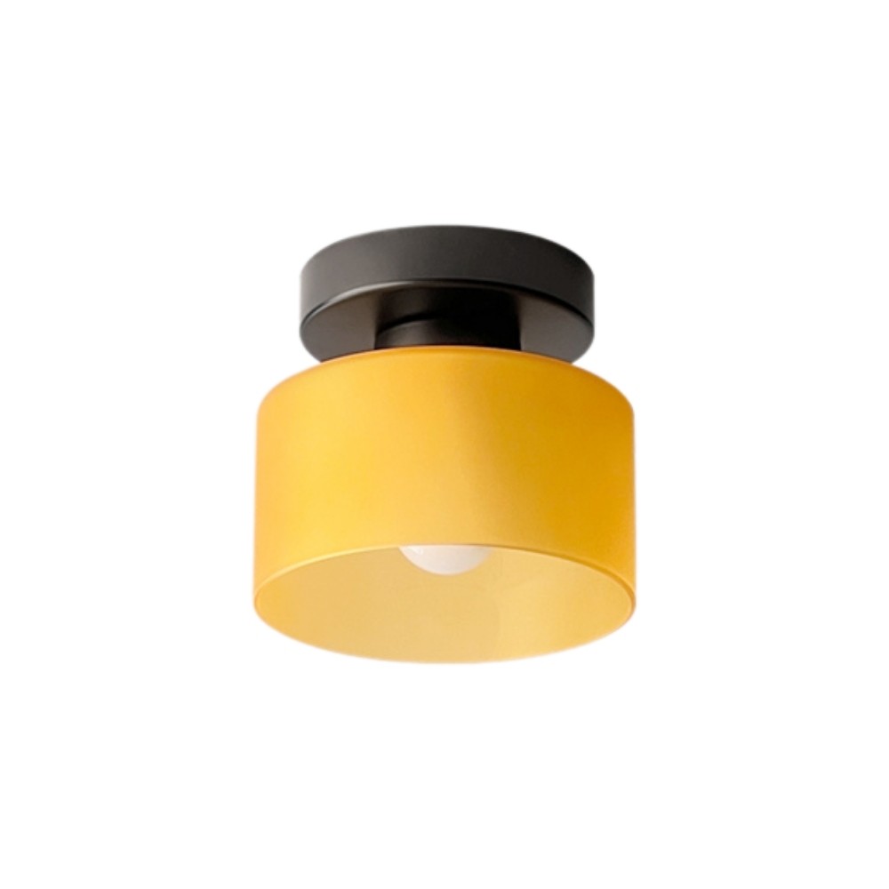 Morandi Cylinder Glass Ceiling Light – Colorful Touch For Hallway Spaces S216