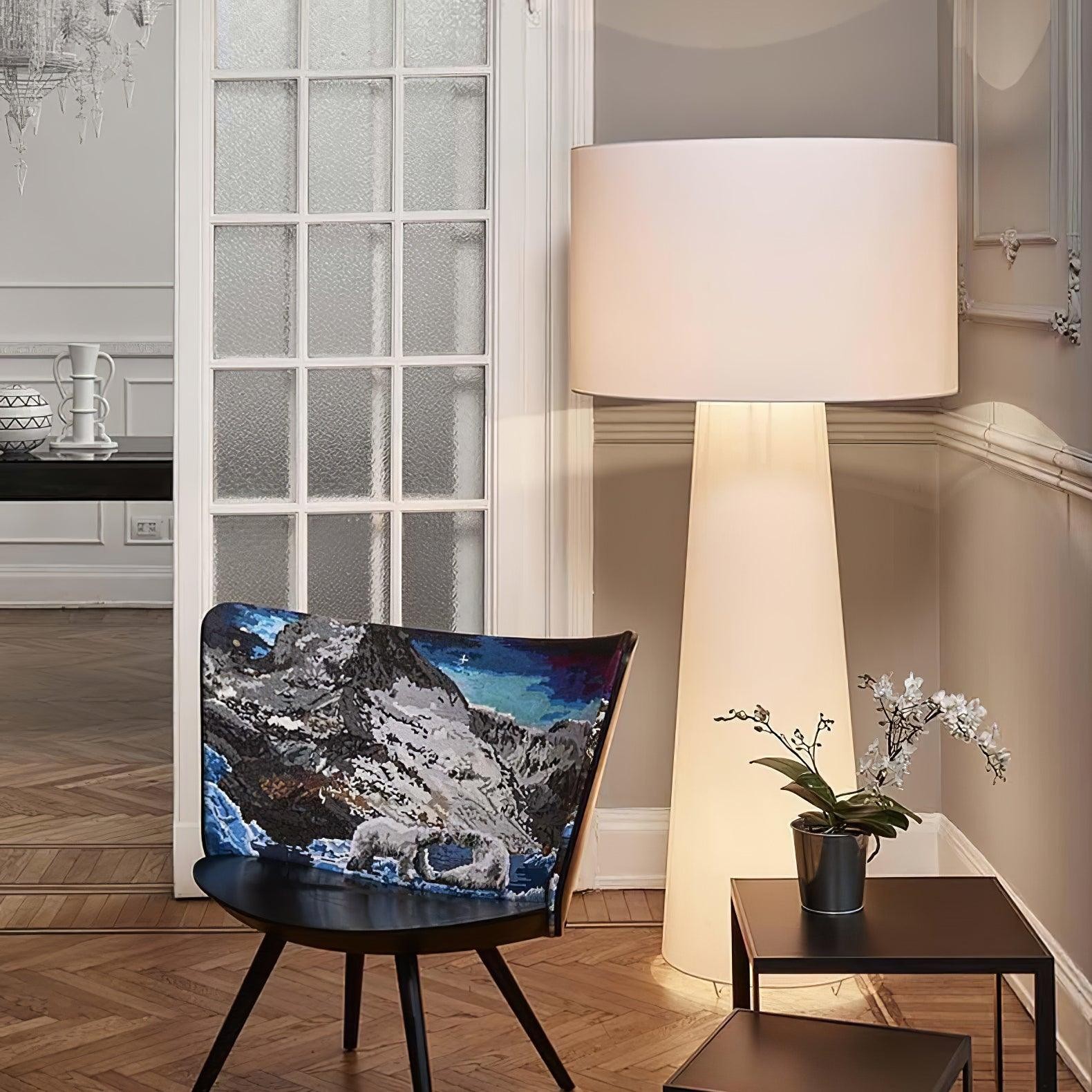 Column Fabric Floor Lamp Suitable For Living Room M561