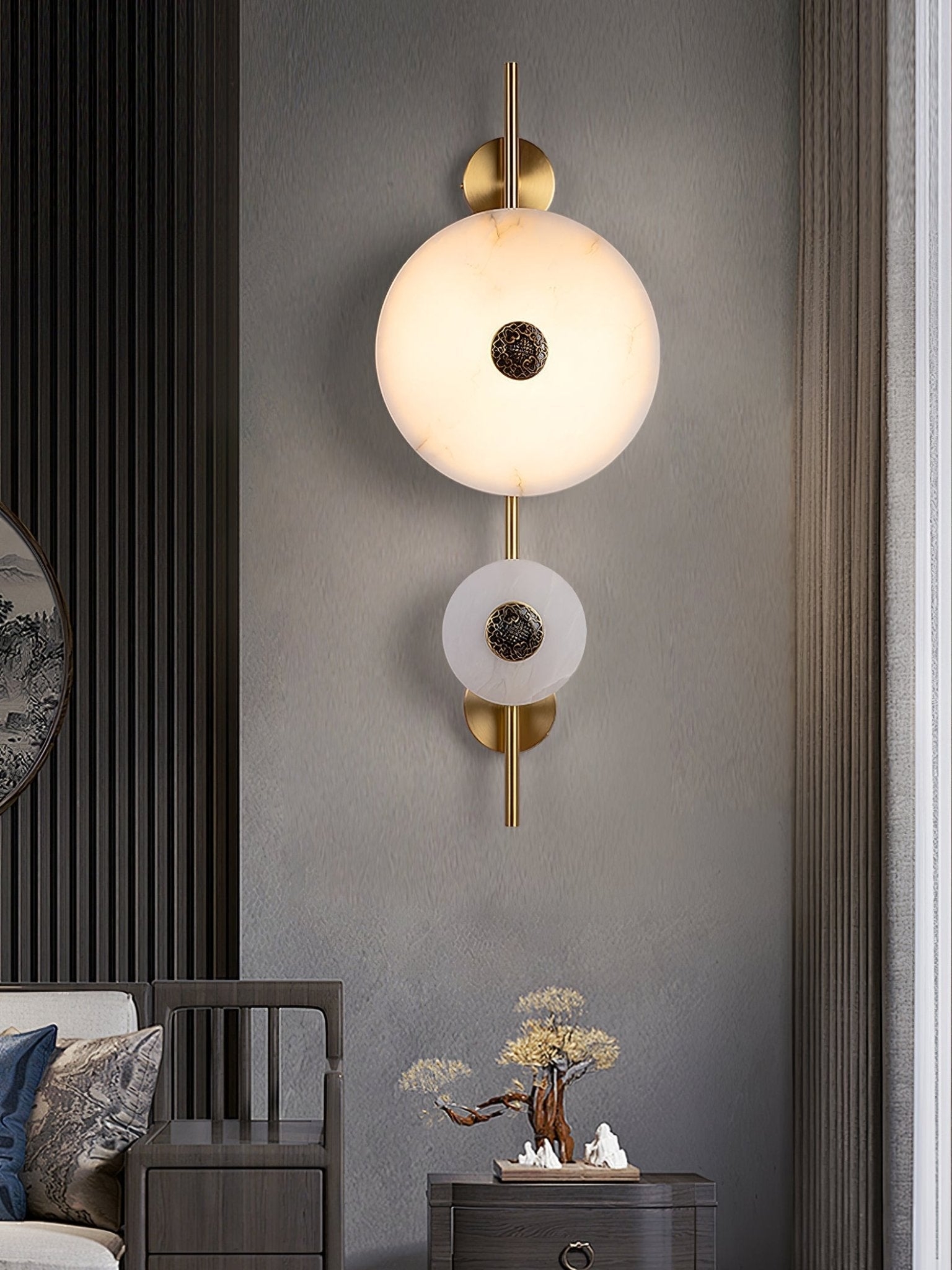 Alabaster Eclipse Wall Light T1616
