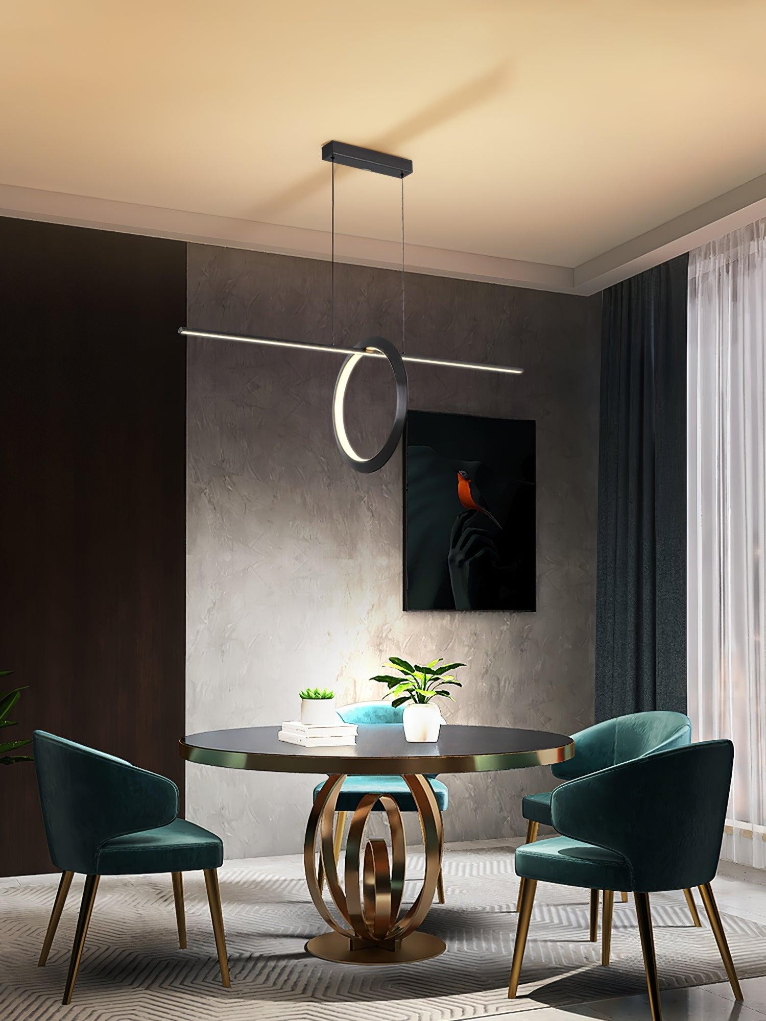 Minimalist High-End Geometric Line Pendant Light M445
