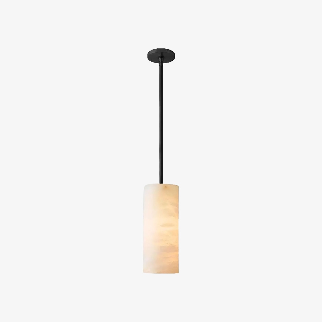 Lumastera Natural Stone Texture Cylindrical Pendant Lamp - Luxury Lamp for Living Room T1220