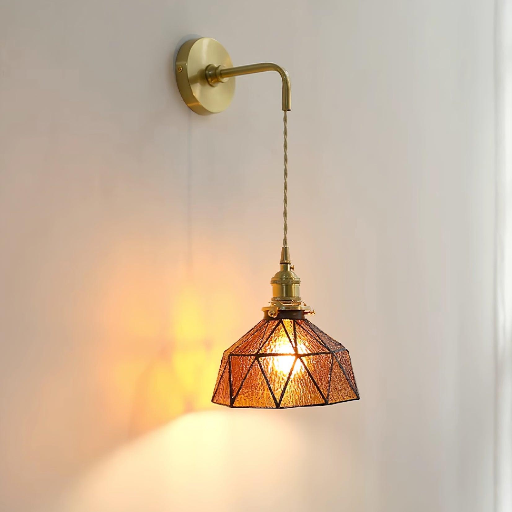 Retro Pastoral Glass Wall Lamp M109
