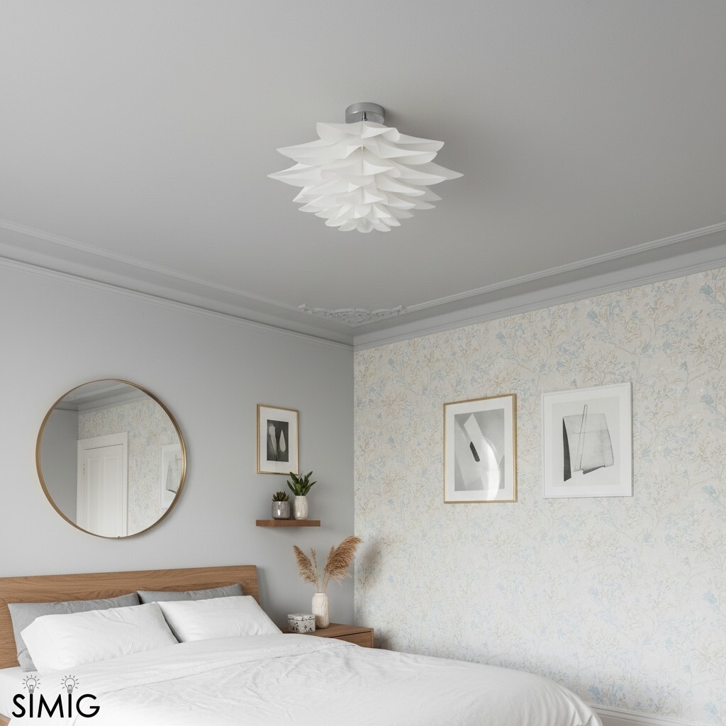 Sculptural Petal Ceiling Light – Modern Lamp for Living Room S406