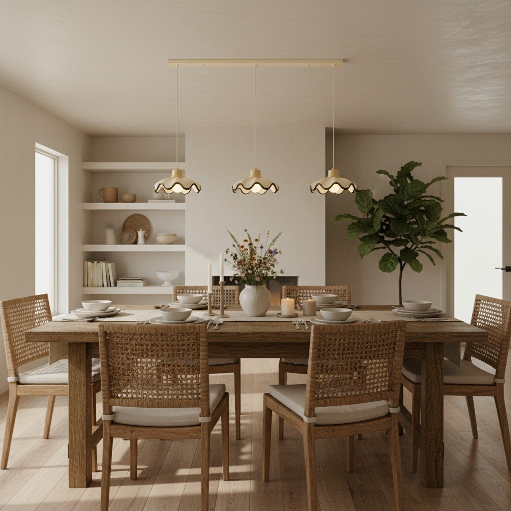 Moliro Modern Wavy Pendant Lamp – Minimalist Hanging Light T515