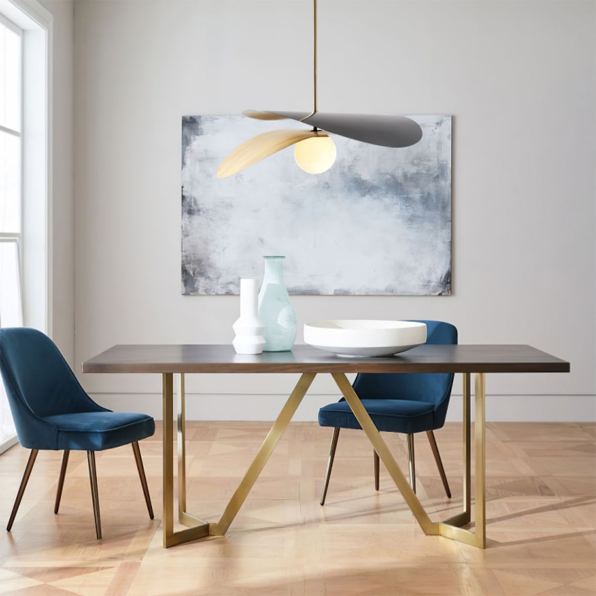 Nordic Simple Double-layer Spherical Glass Ball Chandelier M24