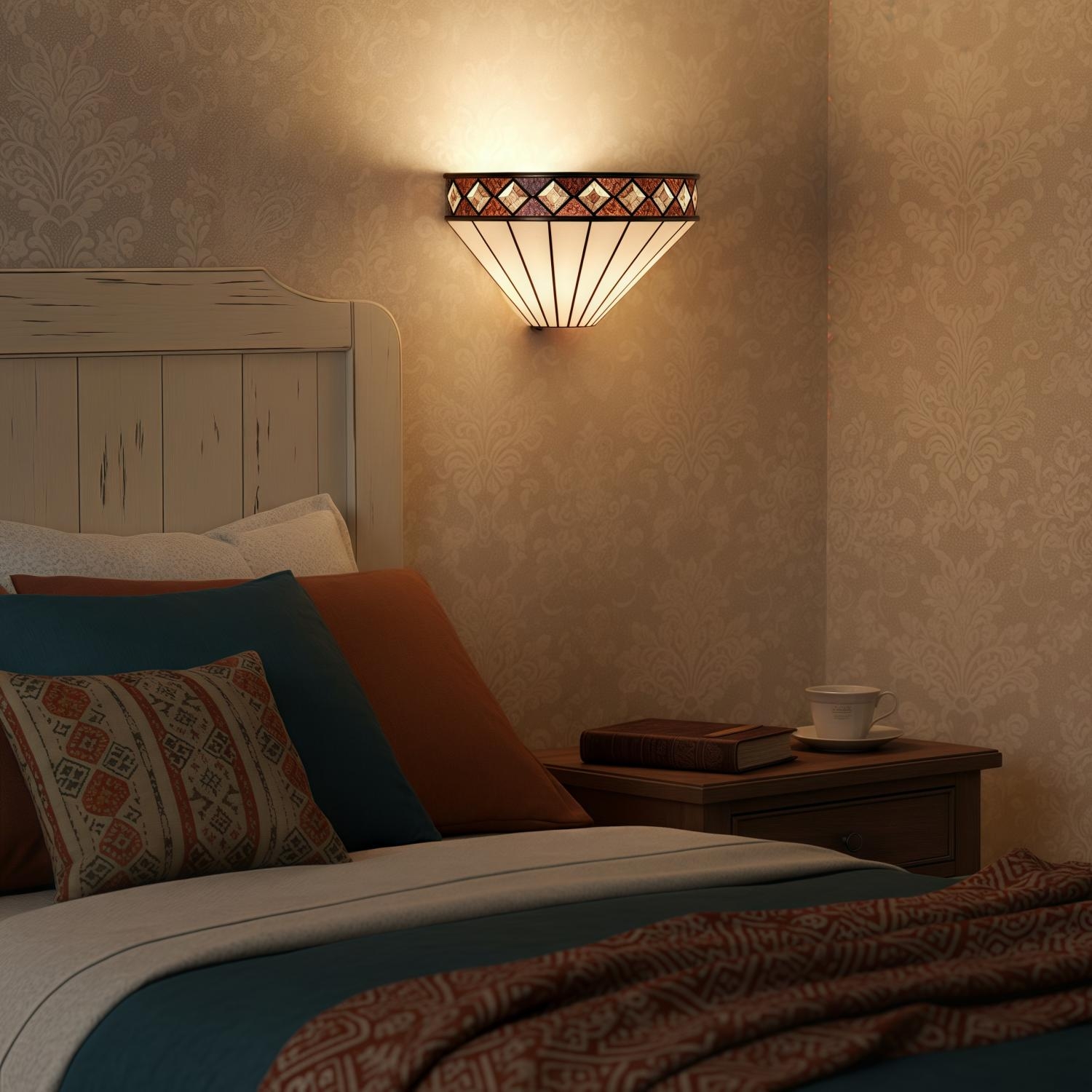 TF Fargo Diamond Motif Wall Light – Decorative Home Lighting T636
