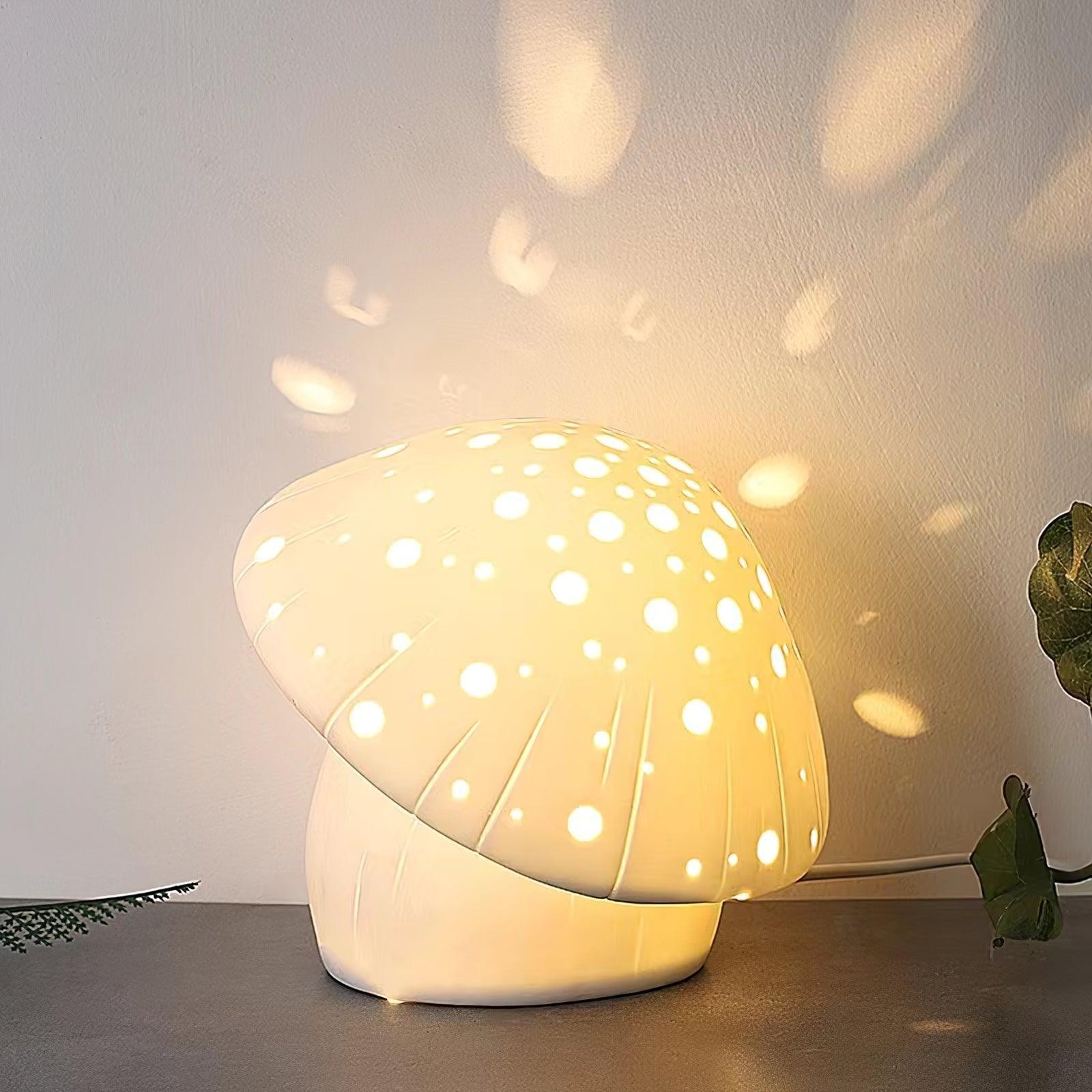 Cartoon Mushroom Skeletonized Table Lamp M363