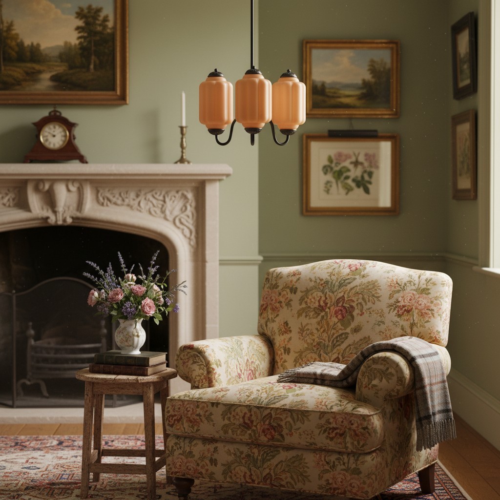 Eloise Elegant Glass Hanging Lamp - Retro Style for Breakfast Nooks T289