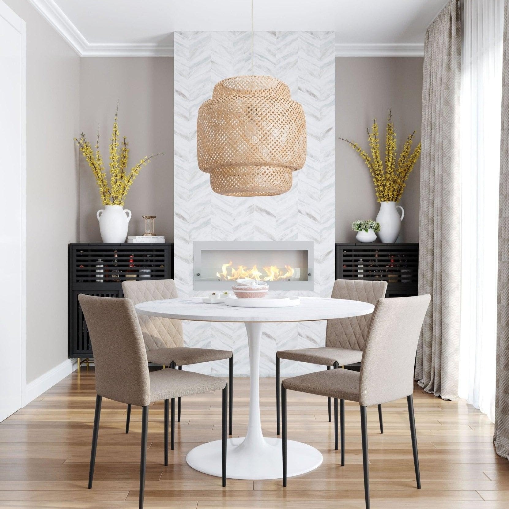 Bamboo Pendant Light T2111