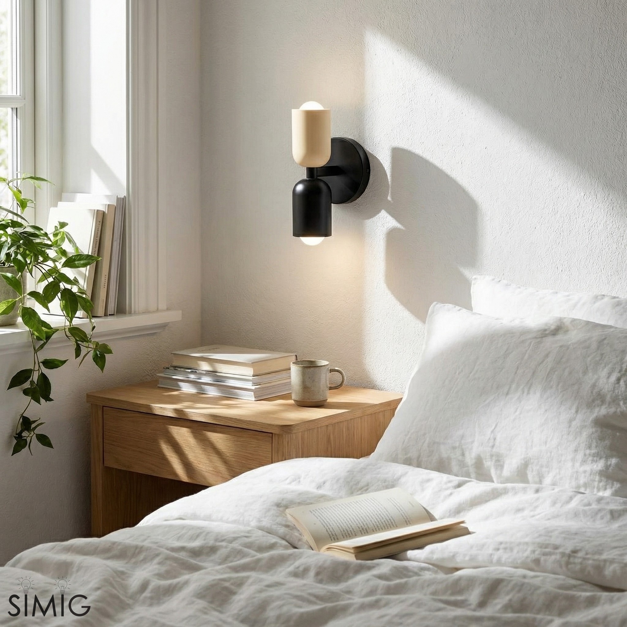 Double Head Up Down Wall Sconce - Modern Metal Ambient Light S94