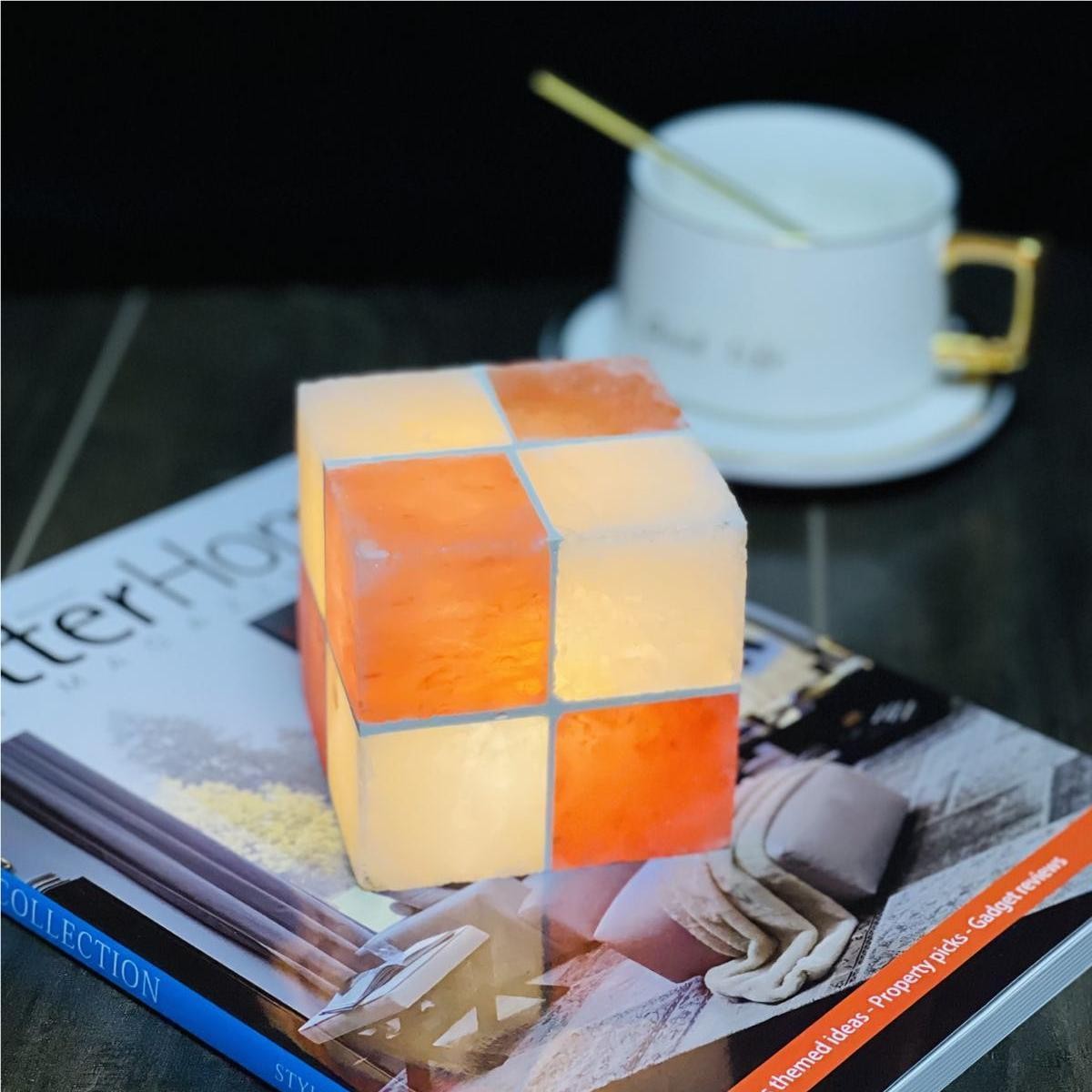 Cube Rechargeable Salt Mineral Night Light
