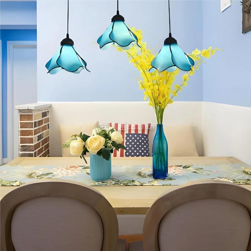 Tiffany Style Flower Glass Pendant Lamp S82