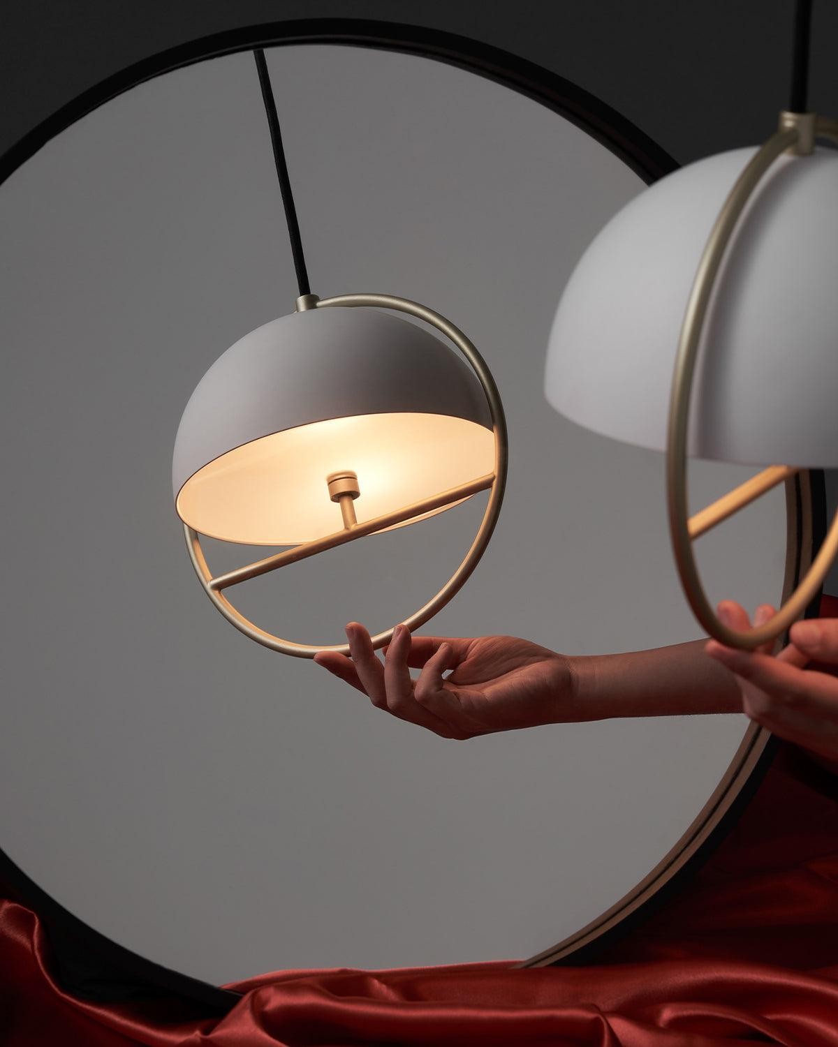 Nordic Hemispherical Ring Metal Pendant Lamp M448