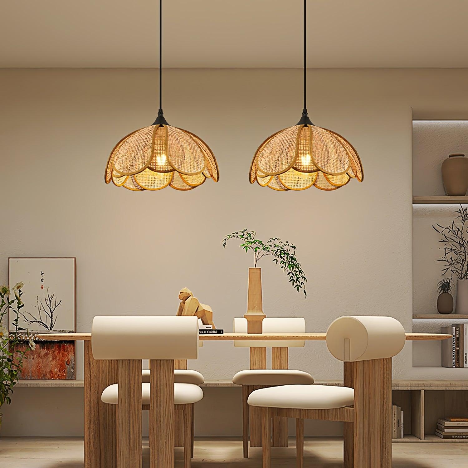 Bloom Rattan Pendant Lamp T1582