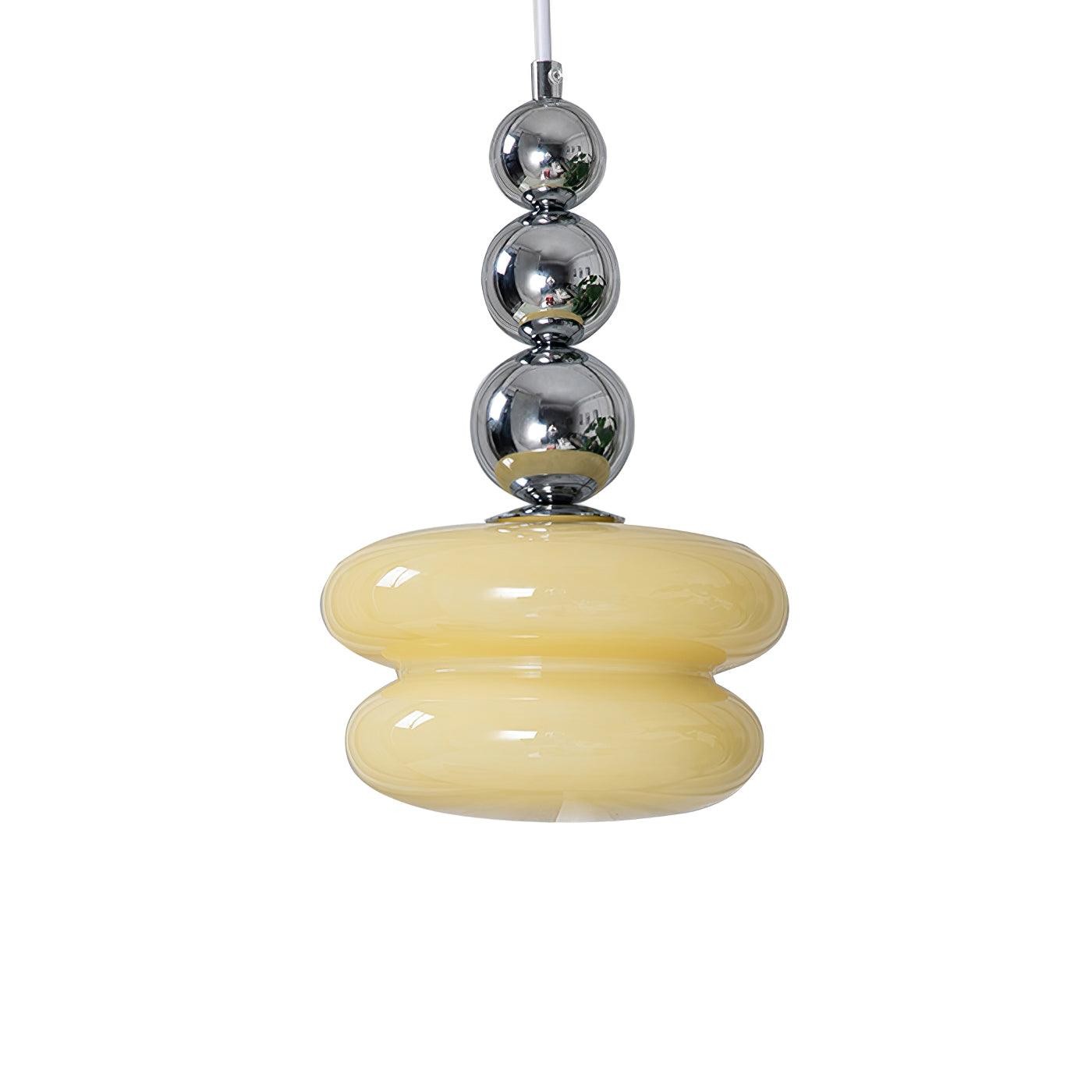 Contemporary Nordic Glass Ball Hoist Pendant Light For Living Room M436