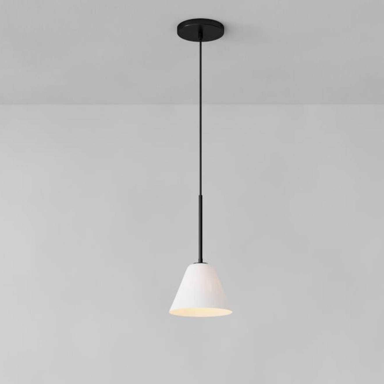 Conica Clean Line Glass Cone Pendant Fixture - Modern Bar Counter T104
