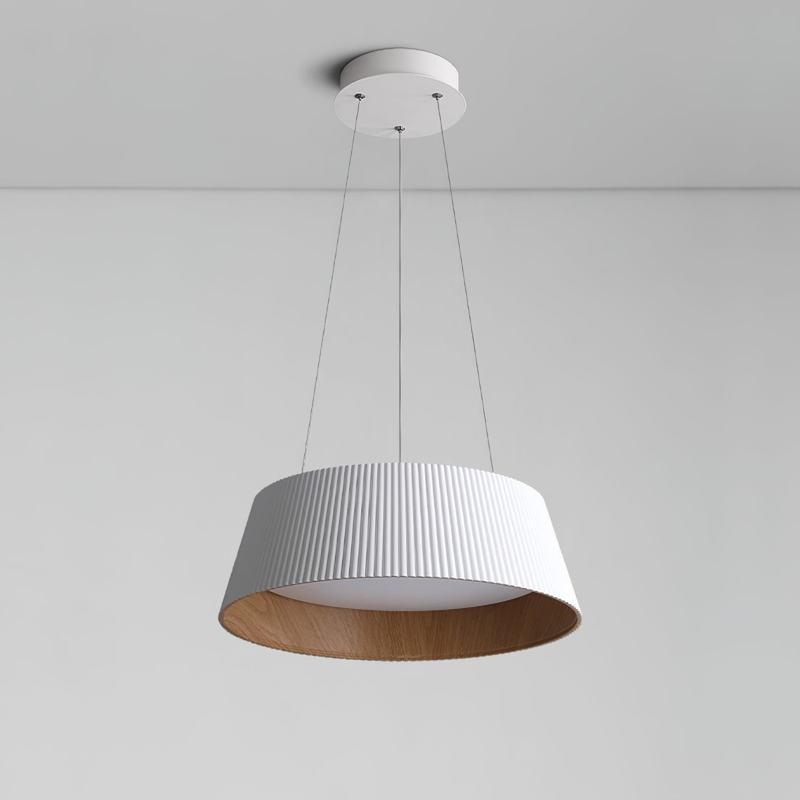Minimalist Corrugated Lampshade Bedroom Pendant Lamp M287