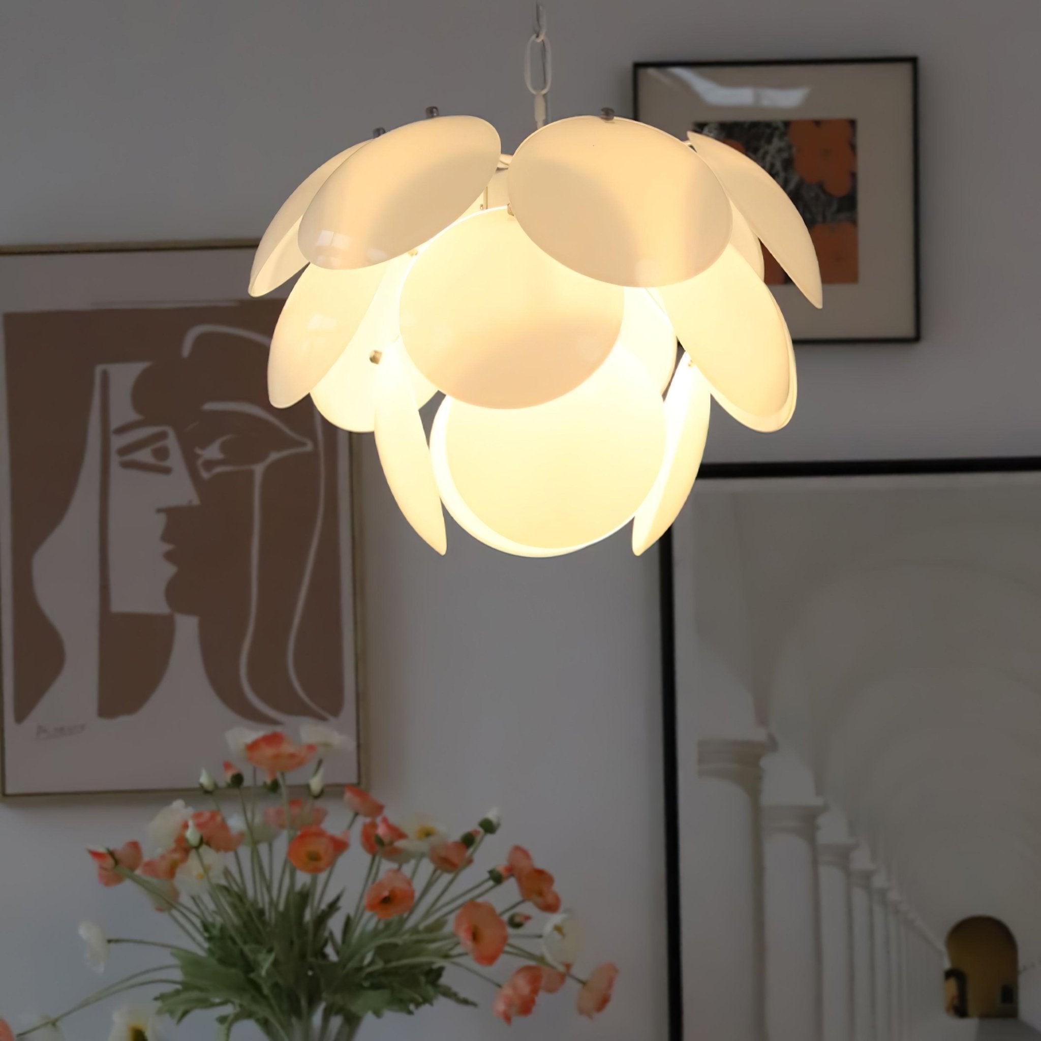 Luxury Fashion Luminous Petal Glass Chandelier M538