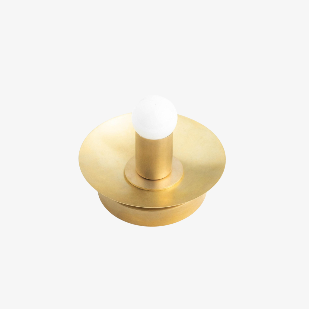 Radiro Globe Brass and Black Wall Light - Minimalist Scandinavian Sconce T296