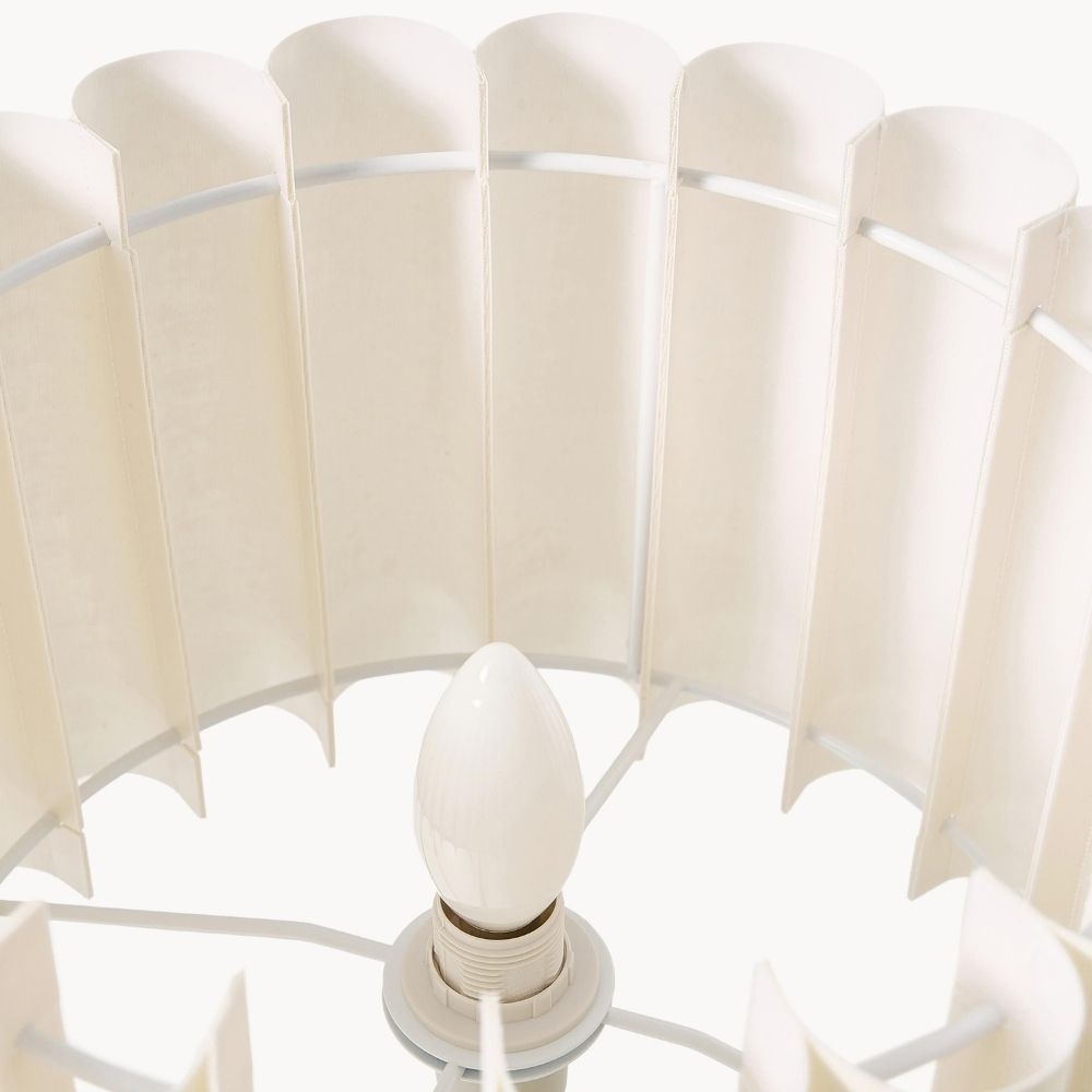 Velura Table Lamp - Beige Linen Shade in Light Beige T1067