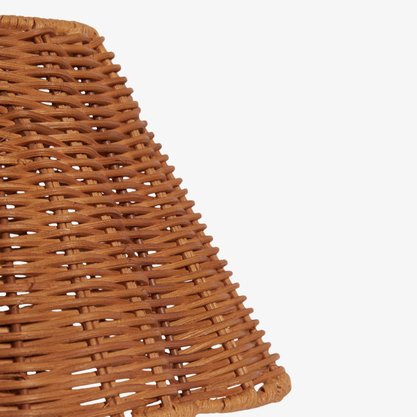Wickara Sculptural Rattan Mini Table Lamp - Natural Woven Finish Suitable for Side Tables & Entryways T700