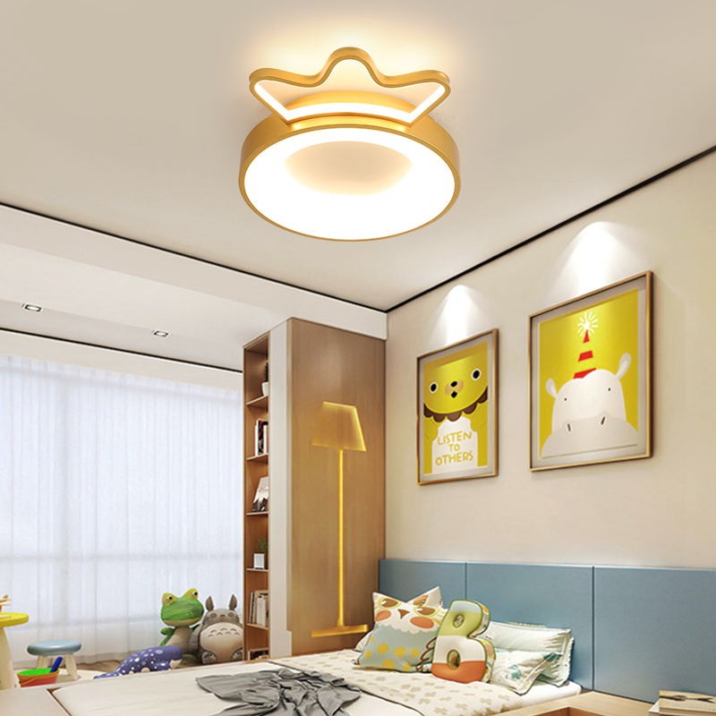 Cartoon Crown Led Ceiling Lamp S71