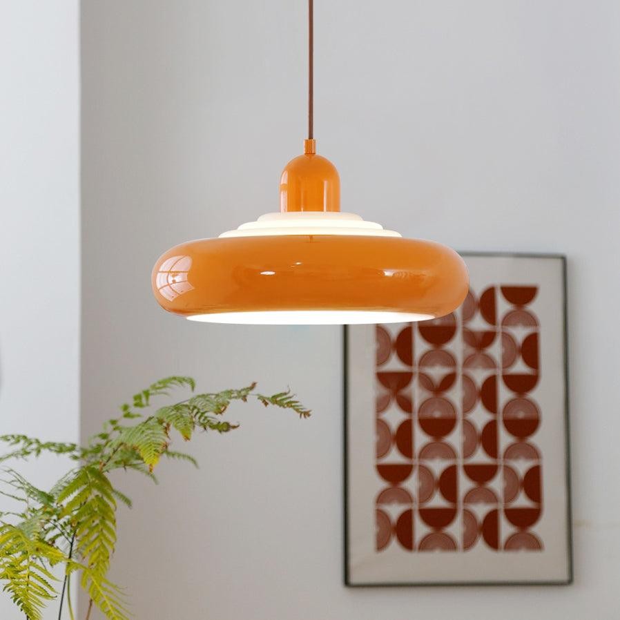 Multi-tiered Round Tower Cream Color Pendant Lamp M385