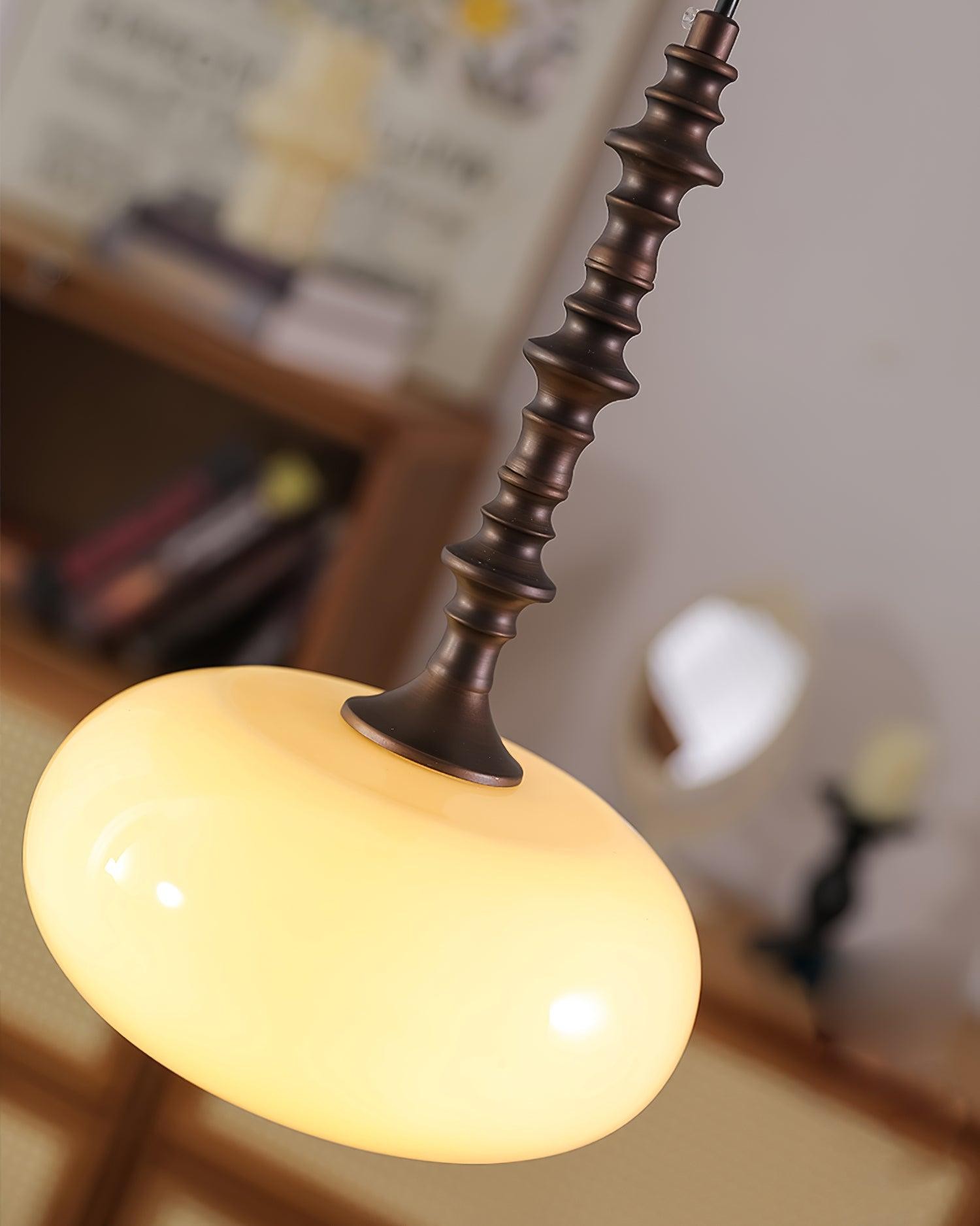 Modern Simple Cream Smooth Small Pendant Lamp M163