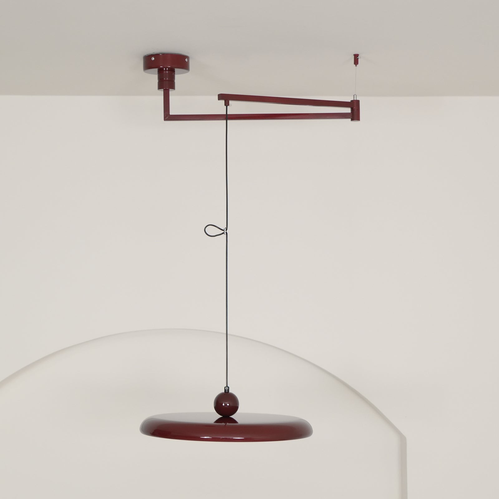 Simple Modern Adjustable Swing Arm Disc Pendant Lamp M11