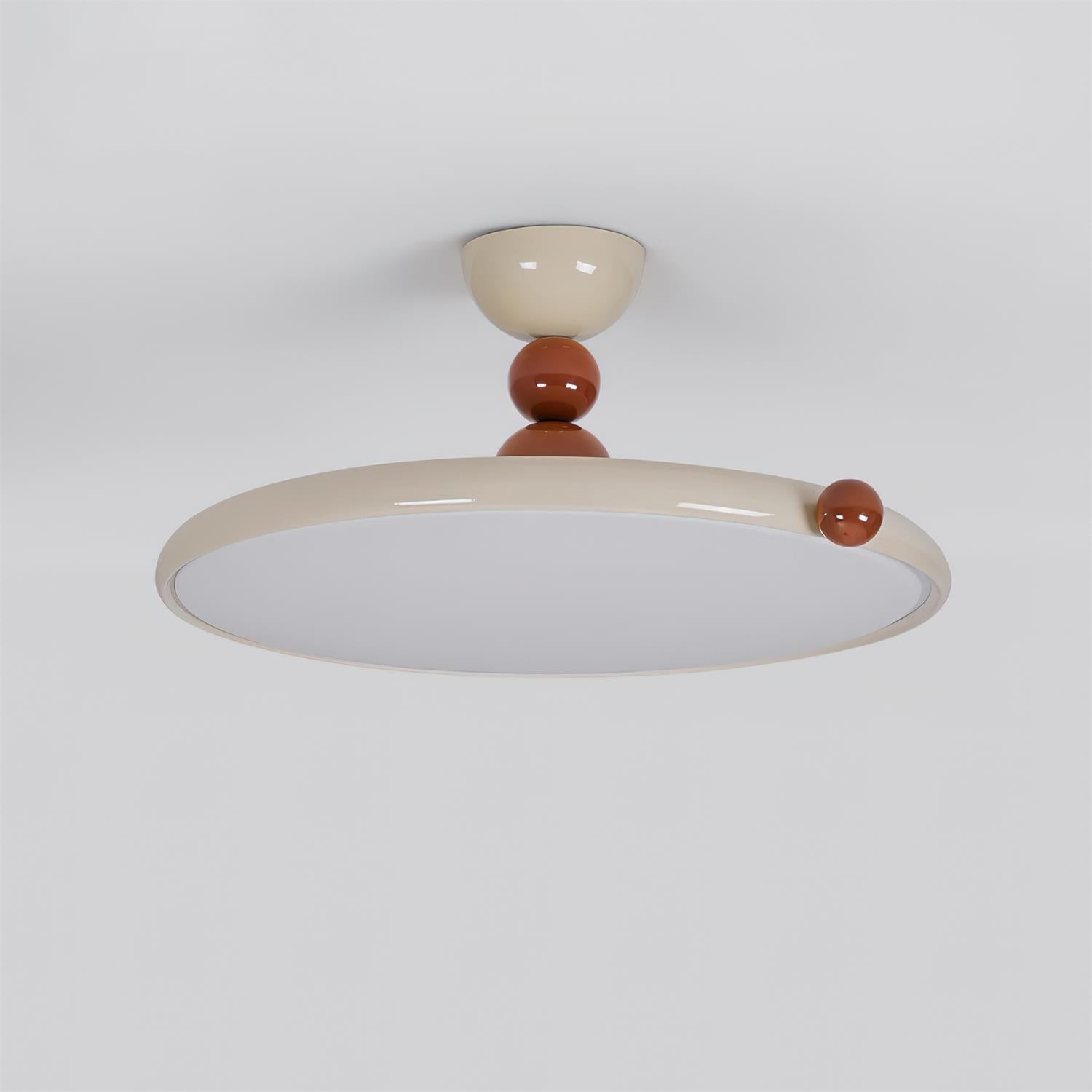 French Style Retro Round Flying Disc Ceiling Lamp M133