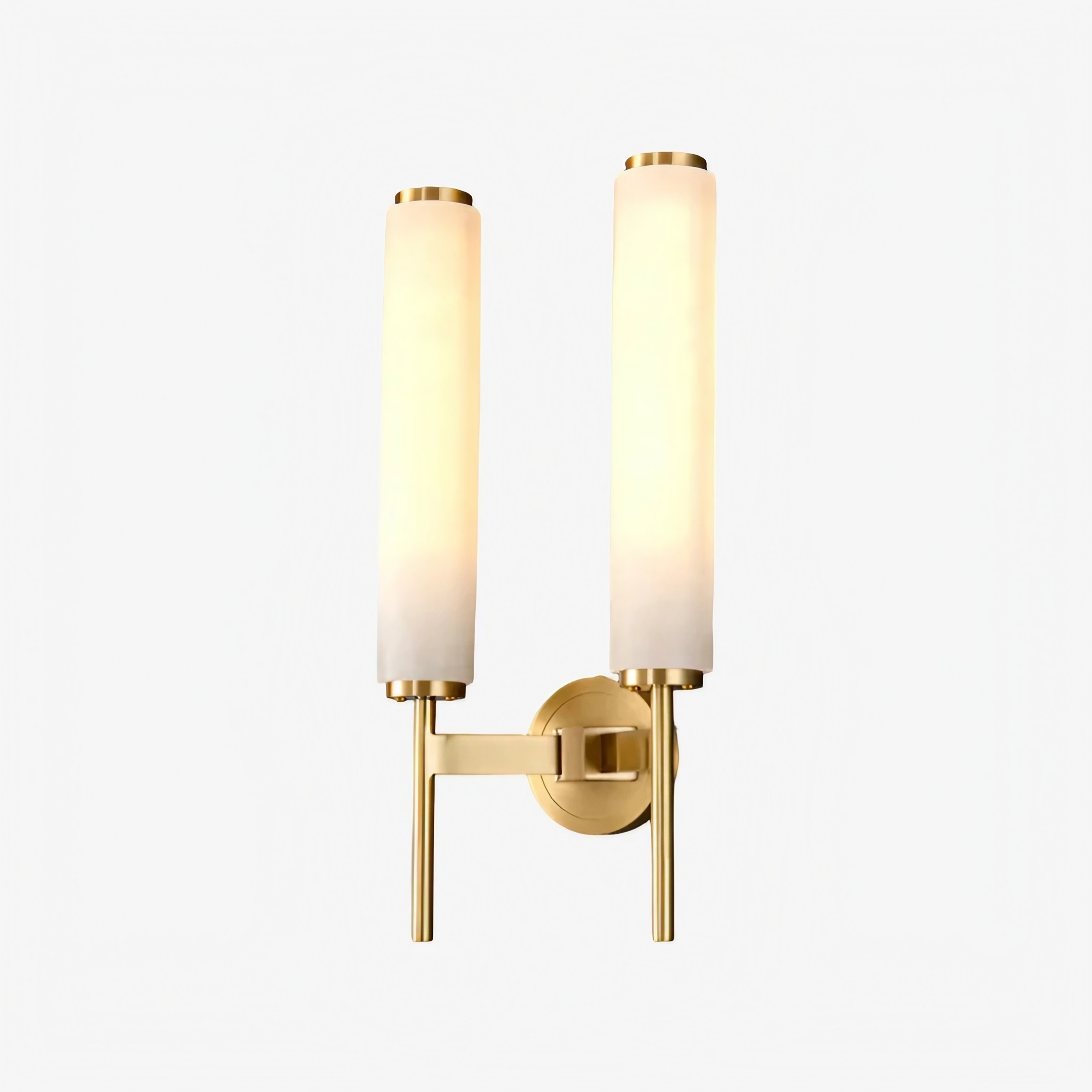 Solaryx Modern Alabaster Wall Sconce - Sculptural Living Room Mounted Light T1137