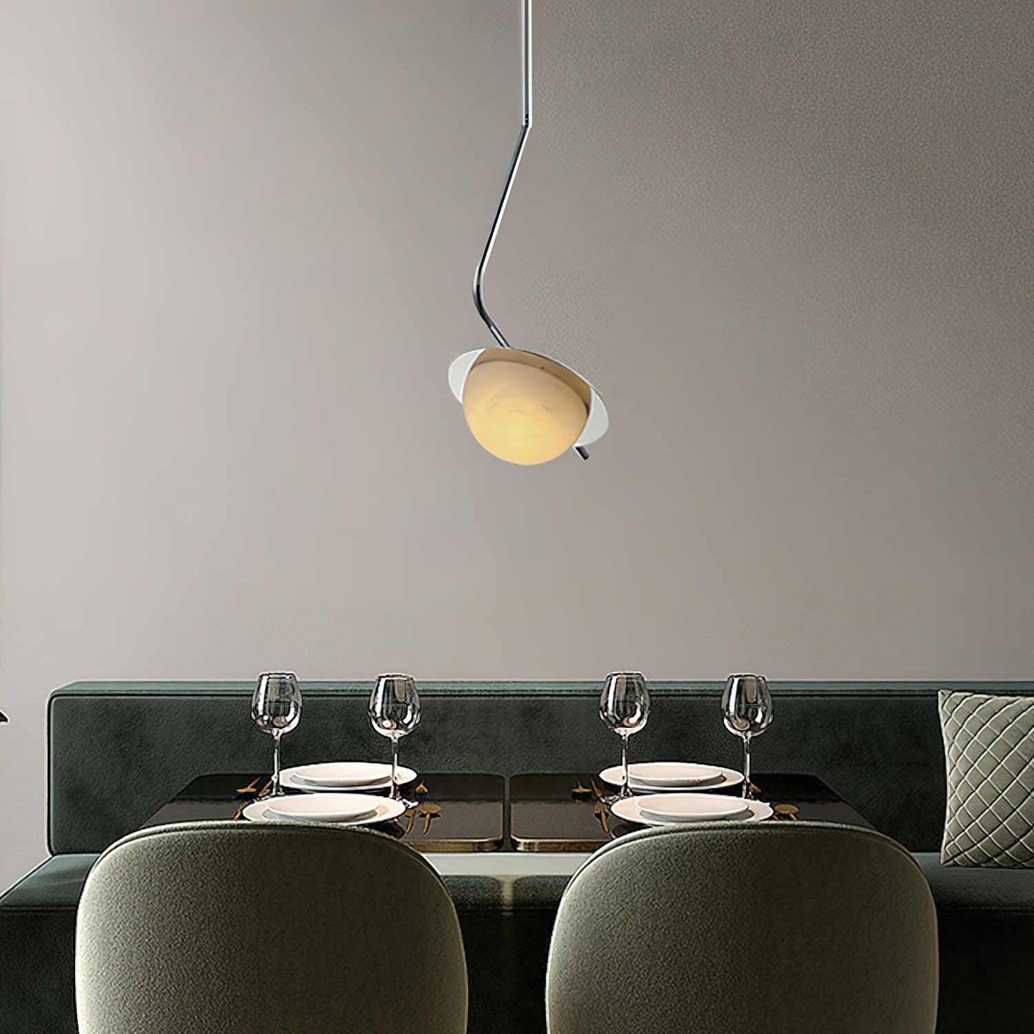 Chic Luminance Alabaster Pendant Light T1662