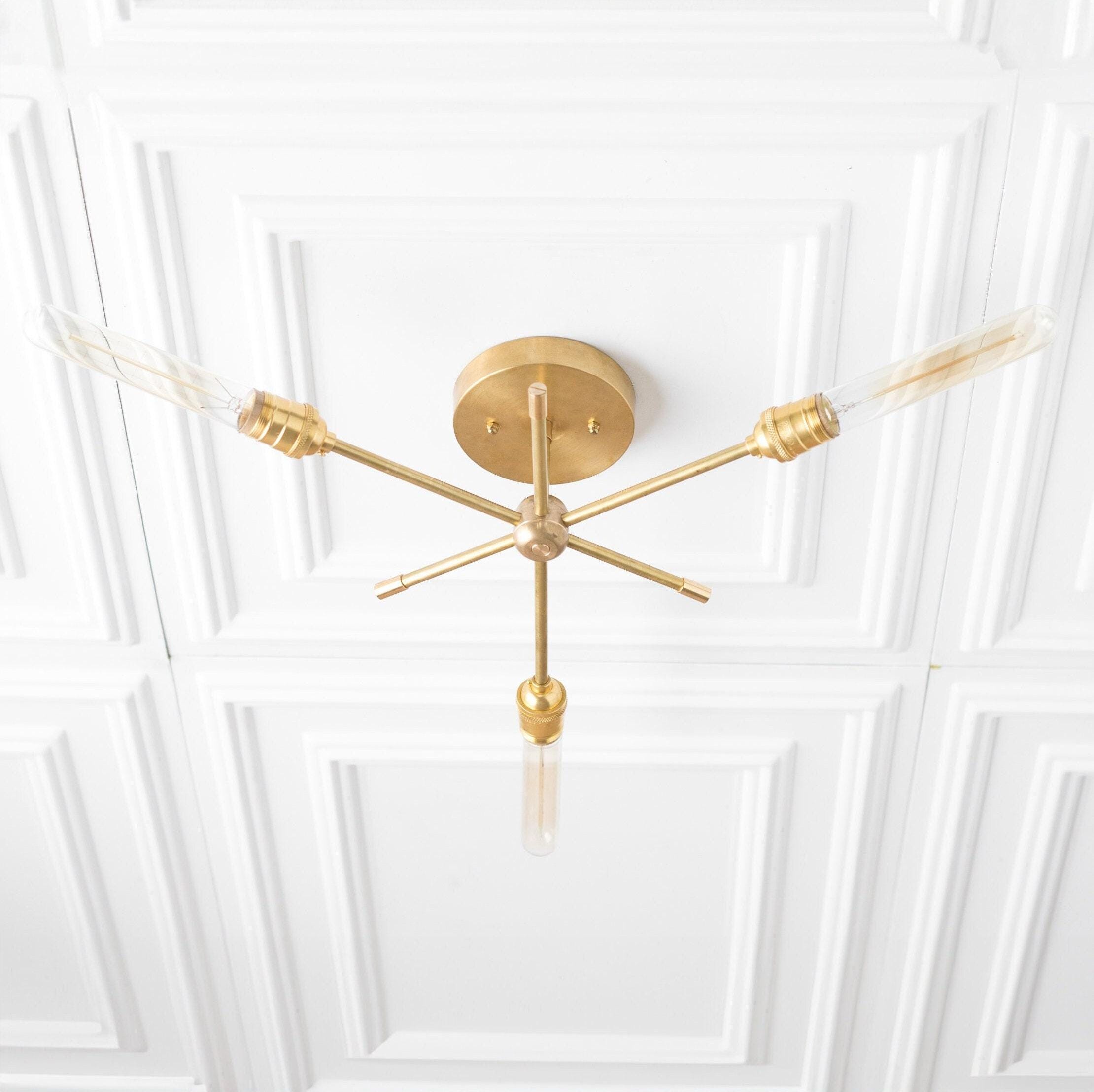 Mobilux Line Industrial Chandelier - Modern Ceiling Light Fixture for Home T331