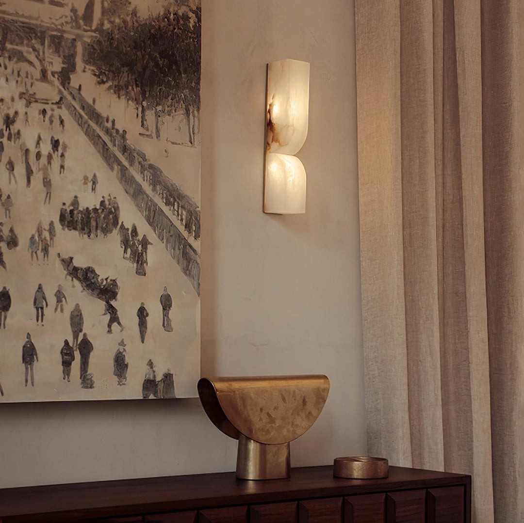 Albesque Vintage Elegant Alabaster Wall Lamp S173