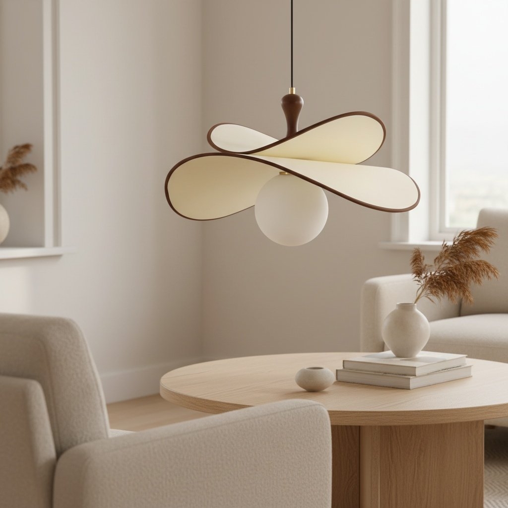 Orrise Elegant Globe Shade Pendant - Mid-Century Light for Living Room T563