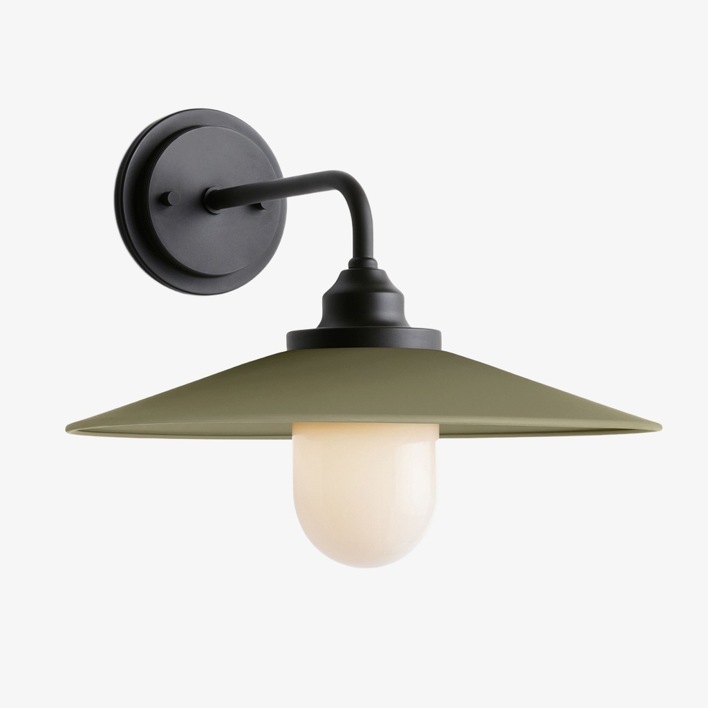 Cordax Utility-Inspired Wall Sconce - Metal and Glass for Indoor Outdoor Decor T1071