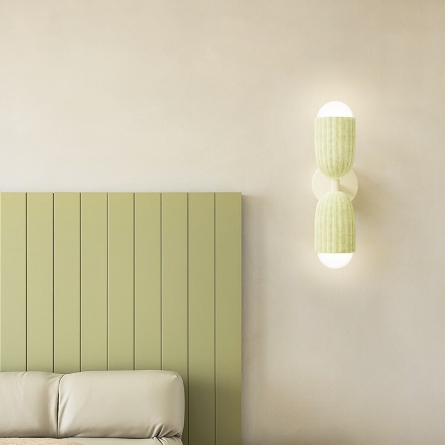 Modern Cream Style Cactus Resin Wall Lamp S178
