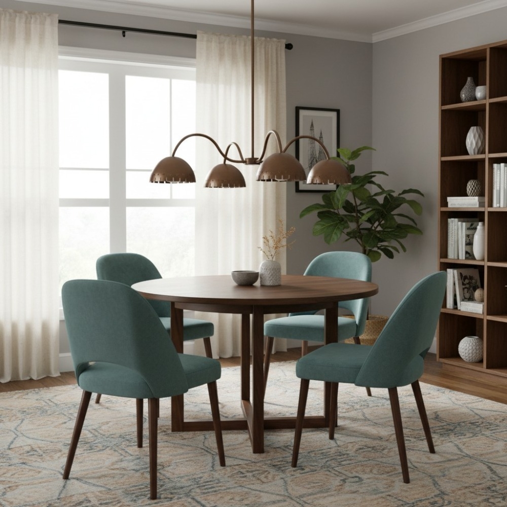 Lustrona Modern Chandelier - Artistic Metal Structure Statement Light for Living or Dining Areas T673