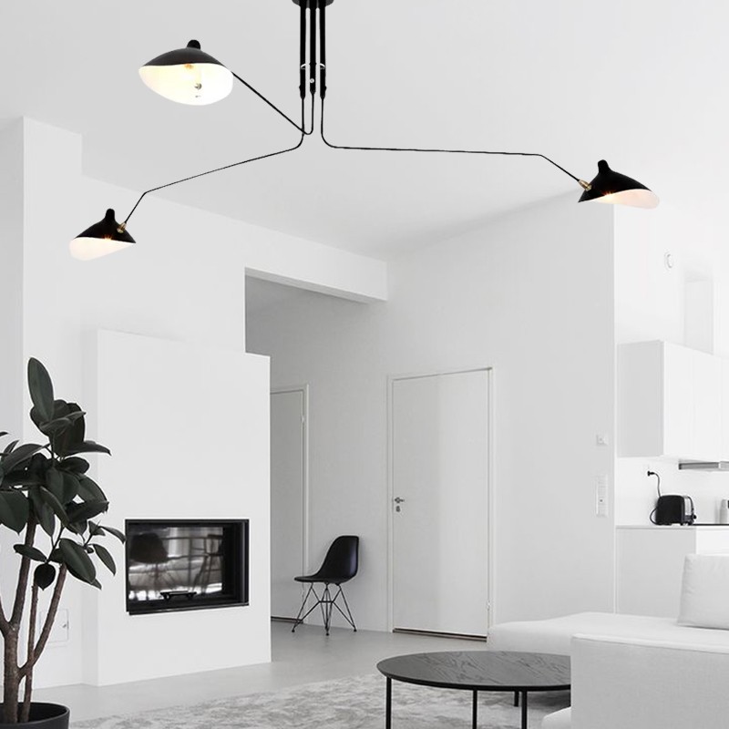 Arclume Arc Ceiling Lamp - Mid Century Multi Arm Light for Living Room