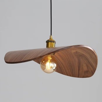 Wooden Dragonfly Pendant Light
