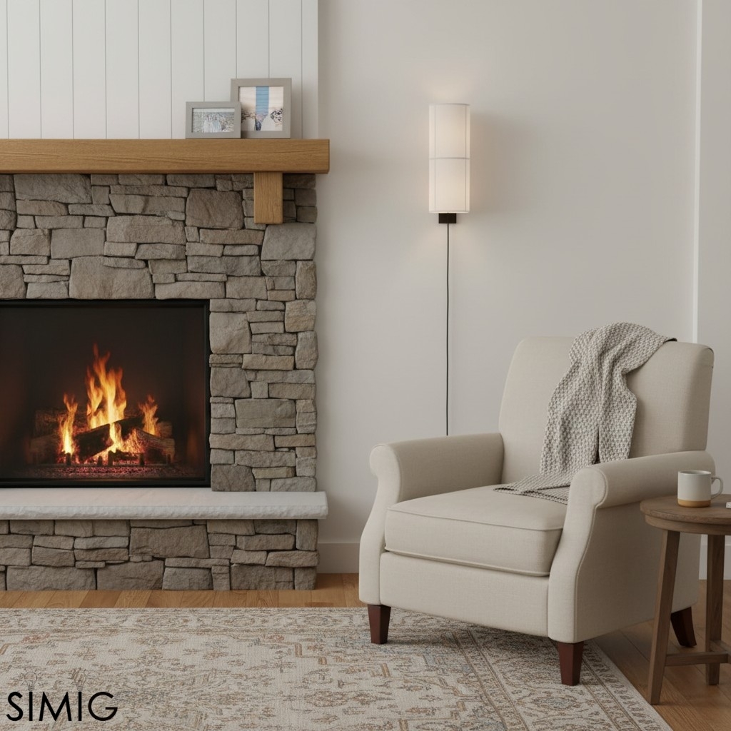 Cylume Fabric Wall Sconce – Vertical Design for Living Room T546