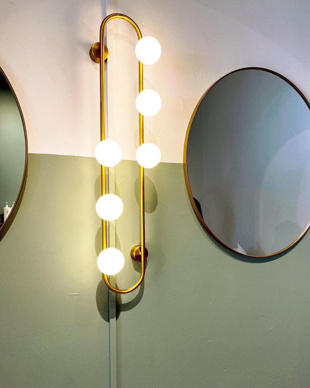 Nordic Modern Geometric Glass Globe Wall Lamp M468