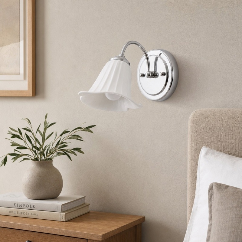 Celvane Elegant Calla Lily Wall Lamp - French Minimalist Bedroom and Living Room Lighting T2273
