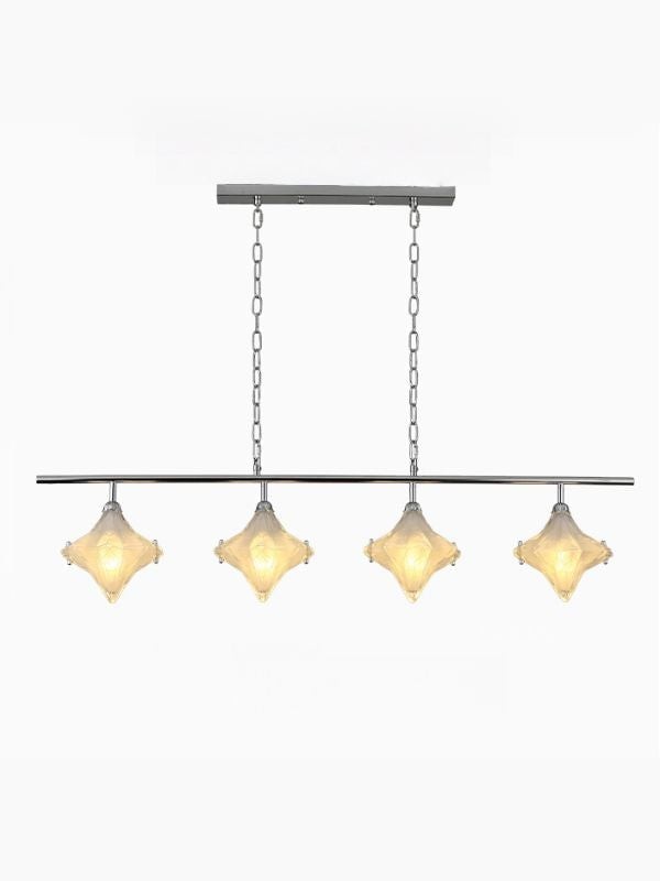 Art Deco Star Linear Pendant Light - Elegant Lighting for Kitchen Island - Astris Cassiopeia T440